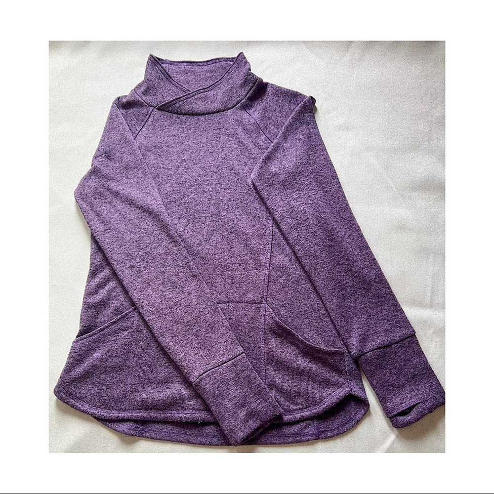 TEK GEAR purple soft fleece sweater/ sweatshirt long sleeve